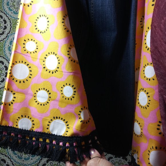 1989 Jeaniemade Size 4 Mix It Brand Bell-Bottoms - Picture 3 of 3